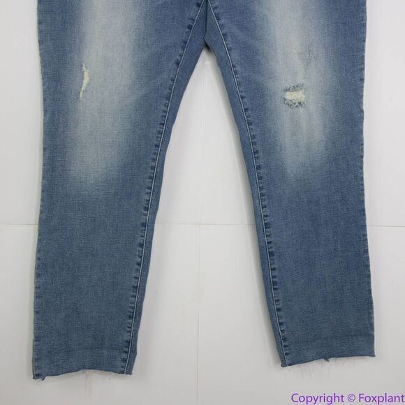 NEW Pistola cropped cuffed distressed jeans in better‎ half wash, 18W - Picture 3 of 14